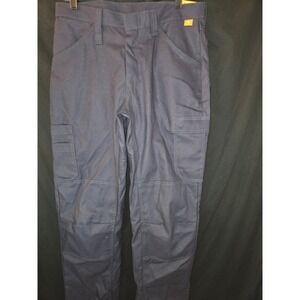 Bulwark FR Lightweight Comfort Cargo Pants Men's 32x34 Navy Blue Workwear
